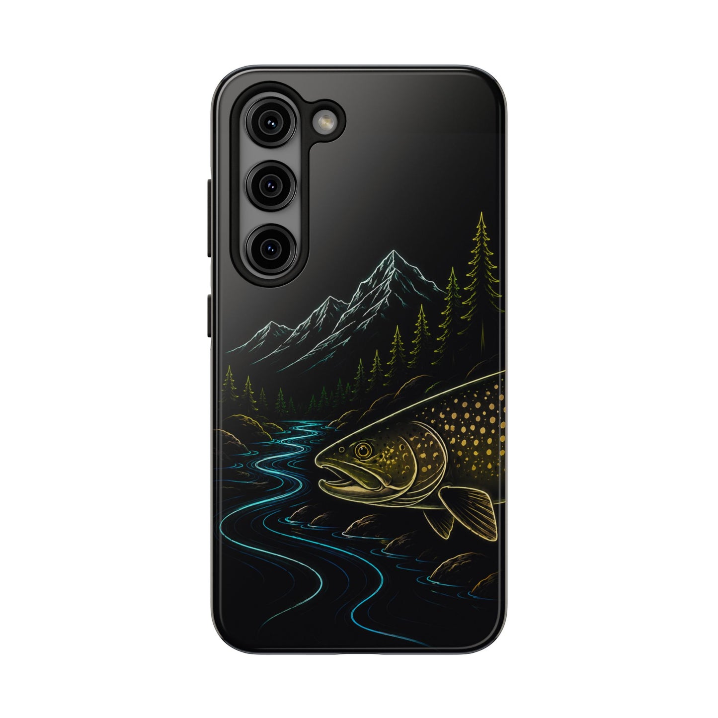 Lake Trout Neon Wilderness Tough Phone Case