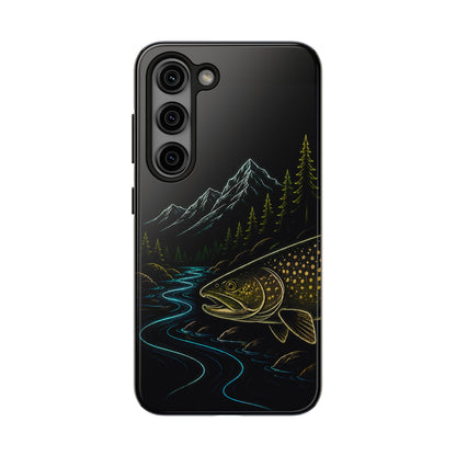 Lake Trout Neon Wilderness Tough Phone Case