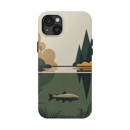 Vintage Lake Fishing Tough Phone Case