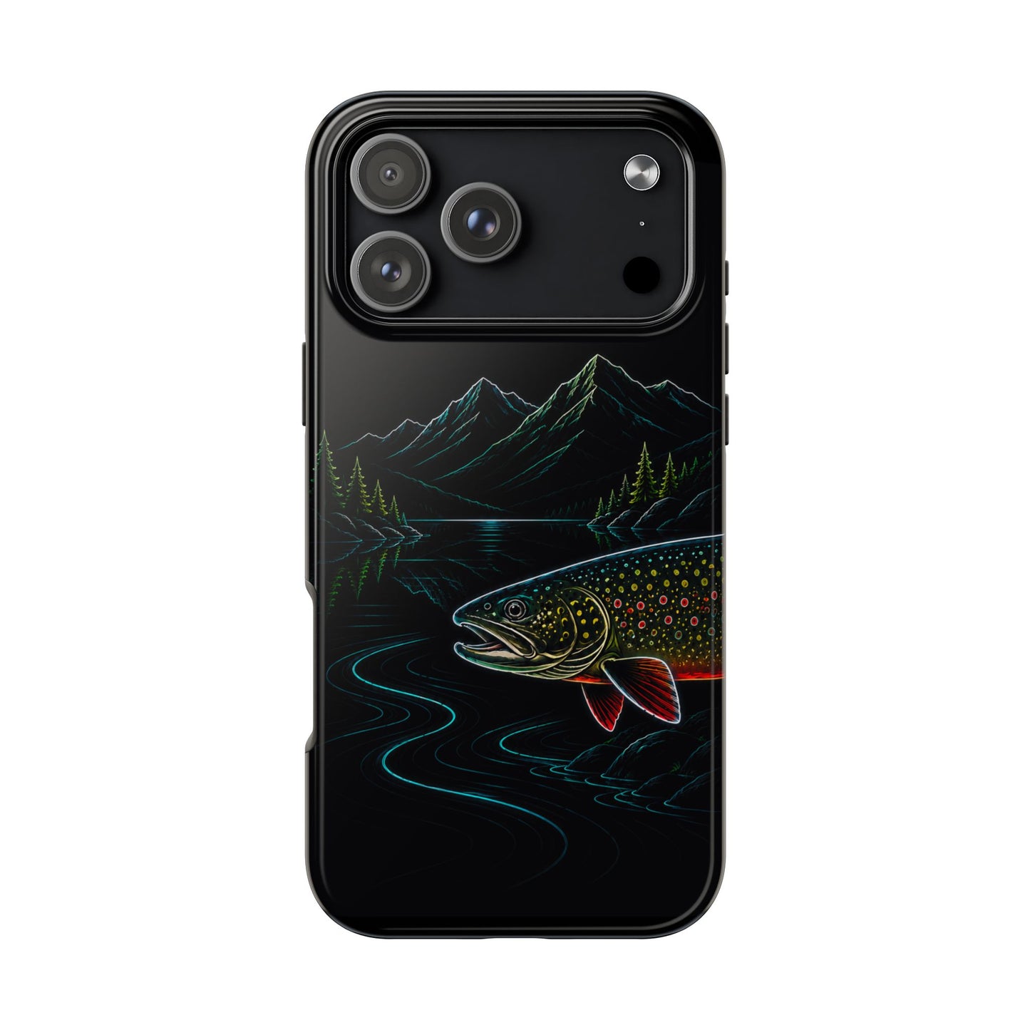 Brook Trout Neon Wilderness Tough Phone Case