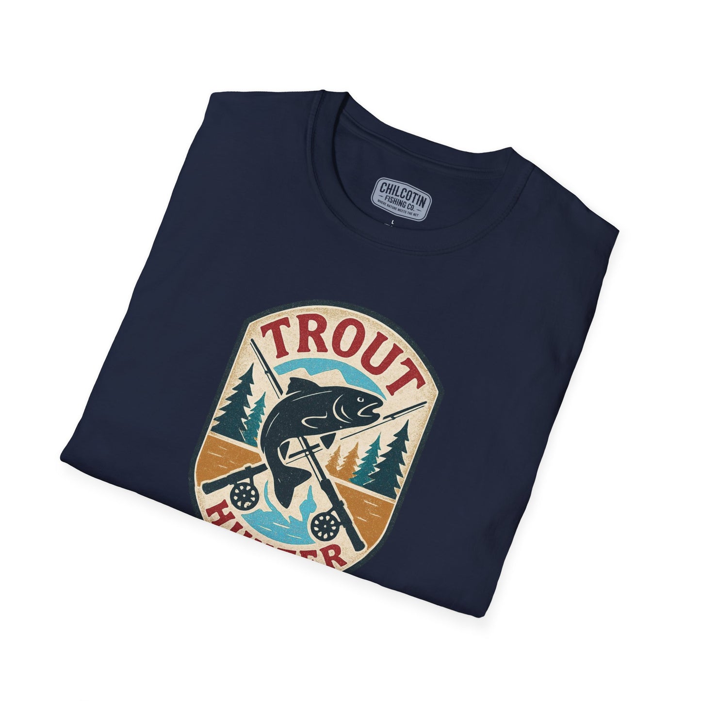 Trout Hunter Tee – Retro Fishing Shirt for Anglers & Outdoor Adventures