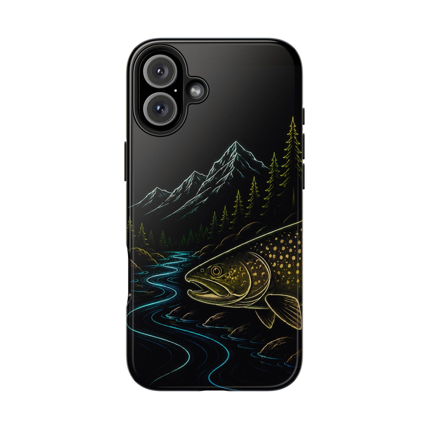 Lake Trout Neon Wilderness Tough Phone Case