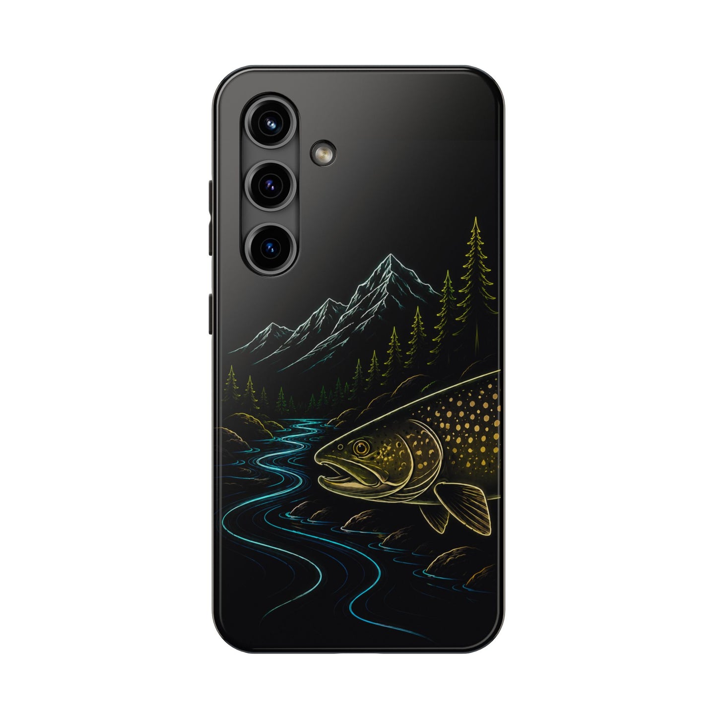 Lake Trout Neon Wilderness Tough Phone Case