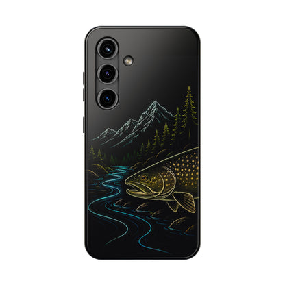 Lake Trout Neon Wilderness Tough Phone Case