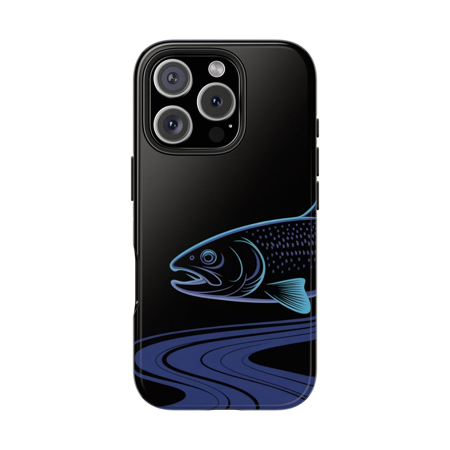 Neon Trout Outline Tough Phone Case