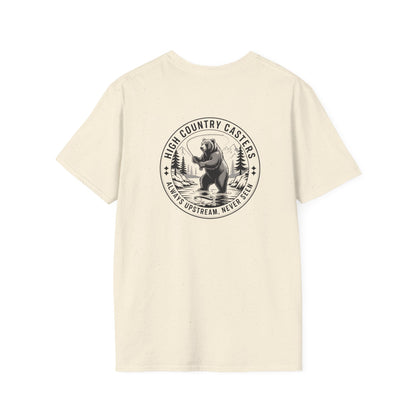 Adventure Bear Fishing T-Shirt | Outdoor Enthusiast Tee, Gift for Nature Lovers, Hiking Apparel, Casual Wear, Campfire T-Shirt