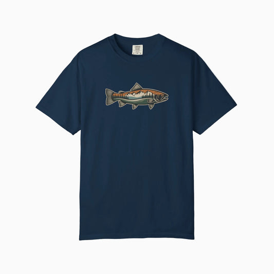 Trout Mountain T-Shirt — Outdoors Fishing Shirt