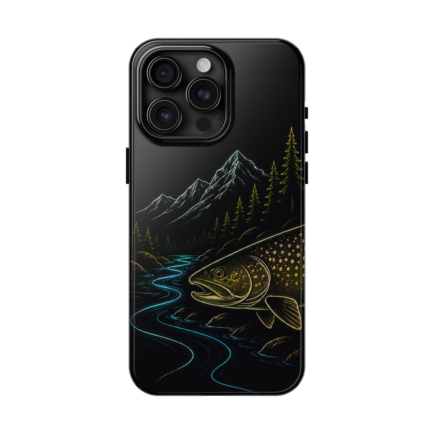 Lake Trout Neon Wilderness Tough Phone Case