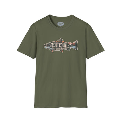 Trout Country Outline Trout T-Shirt – Fishing Apparel for Anglers
