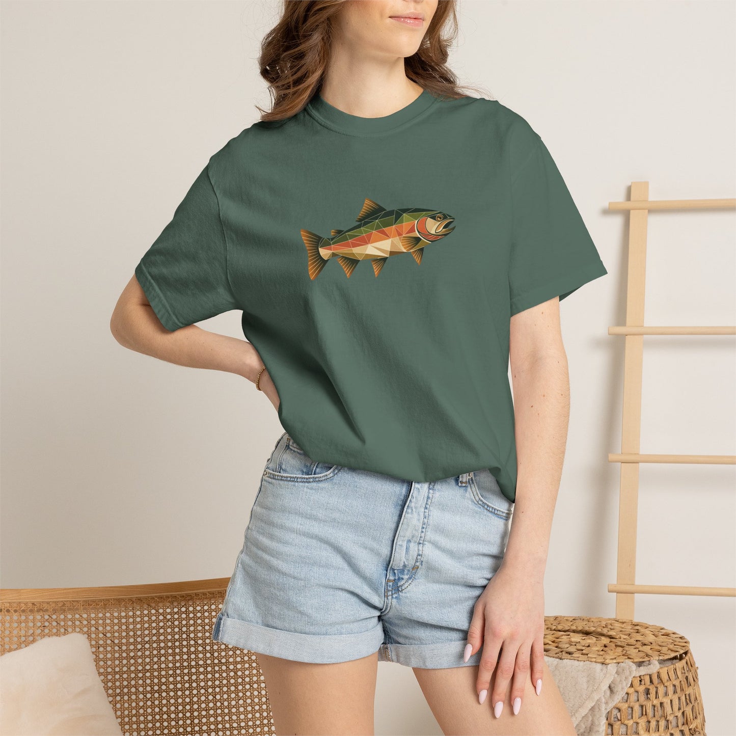 Trout Fishing T-Shirt – Abstract Trout Design Tee
