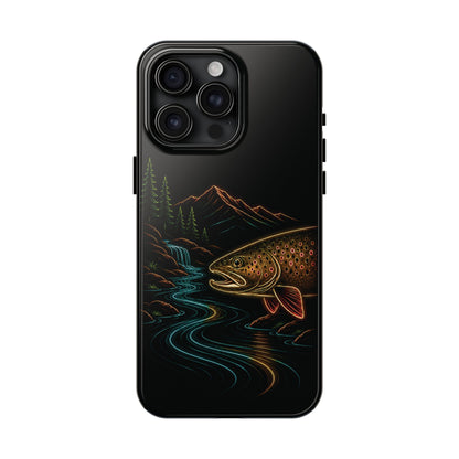 Brown Trout Neon Wilderness Phone Case