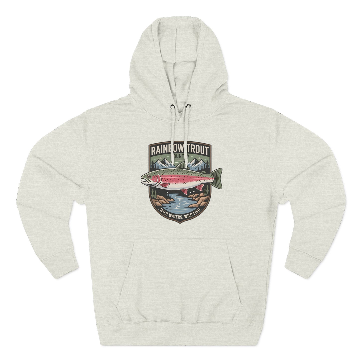 Rainbow Trout Country Pullover Hoodie for Anglers