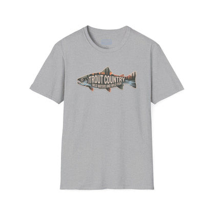 Trout Country Outline Trout T-Shirt – Fishing Apparel for Anglers