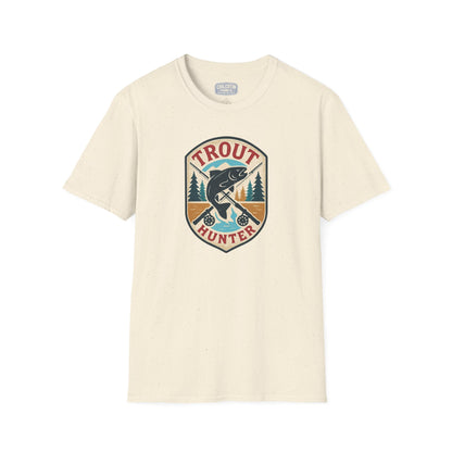 Trout Hunter Tee – Retro Fishing Shirt for Anglers & Outdoor Adventures