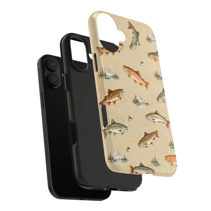 Vintage Trout Pattern Phone Case