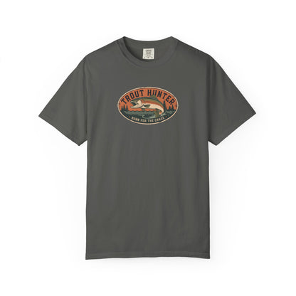 Trout Hunter Fishing T-Shirt — Vintage Outdoor Fishing Tee