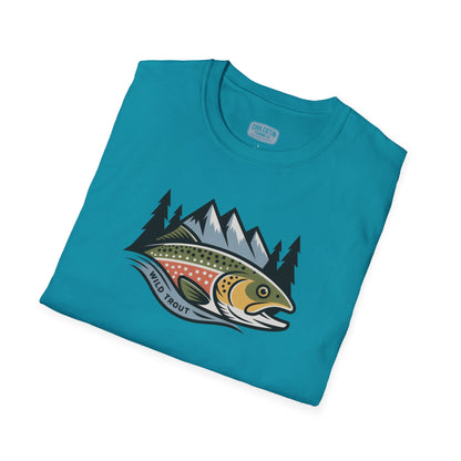 Wild Trout Fishing Adventure Tee | Classic Fishing Shirt for Outdoor Enthusiasts | Great Gift for Trout Anglers & Nature Lovers