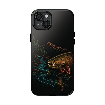 Brown Trout Neon Wilderness Phone Case
