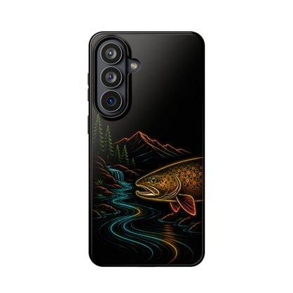 Brown Trout Neon Wilderness Phone Case