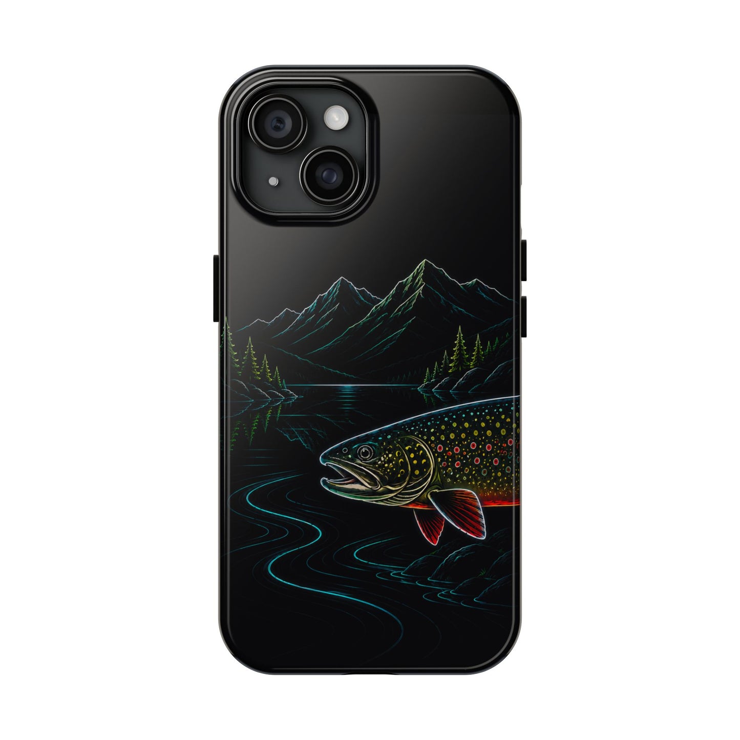 Brook Trout Neon Wilderness Tough Phone Case