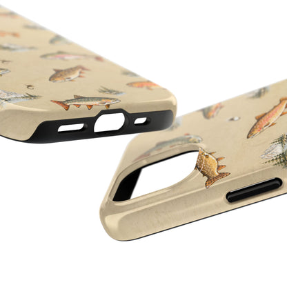 Vintage Trout Pattern Phone Case