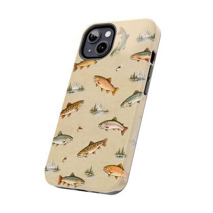 Vintage Trout Pattern Phone Case