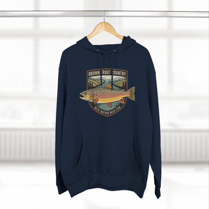 Brown Trout Country Hoodie – Angler Fishing Apparel