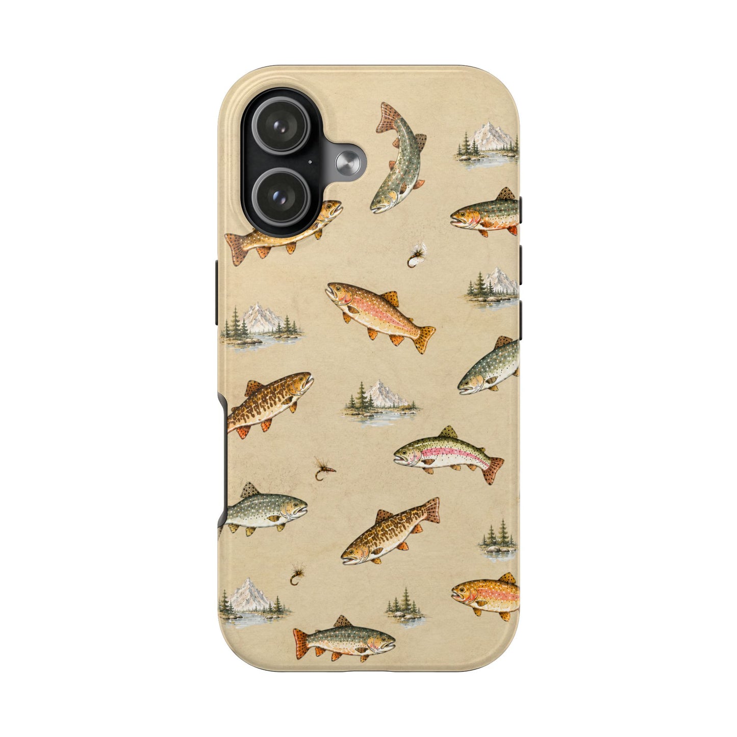 Vintage Trout Pattern Phone Case