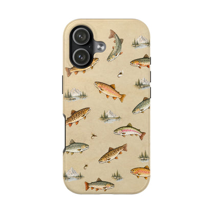 Vintage Trout Pattern Phone Case