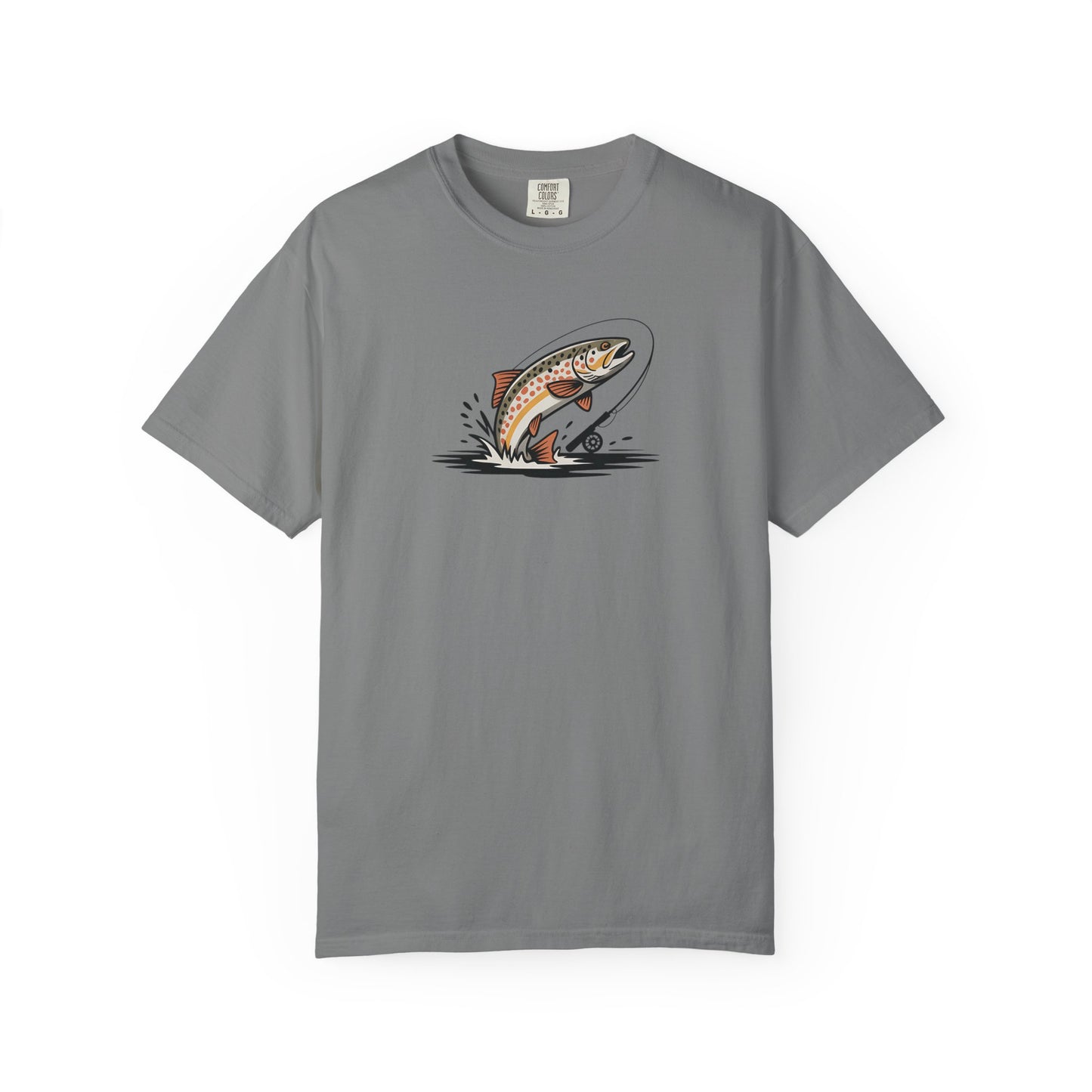 Trout Leap Graphic T-Shirt — Vintage Fishing Tee for Anglers