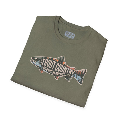 Trout Country Outline Trout T-Shirt – Fishing Apparel for Anglers