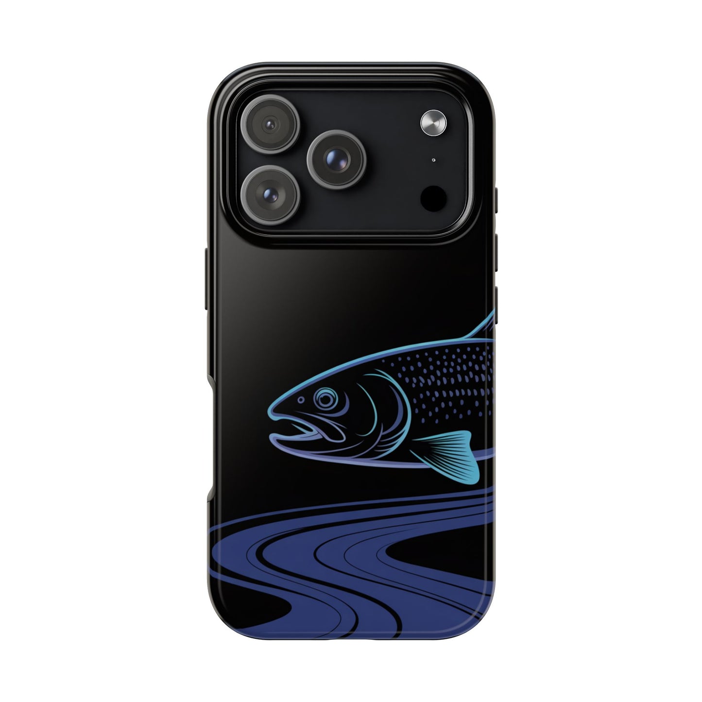 Neon Trout Outline Tough Phone Case