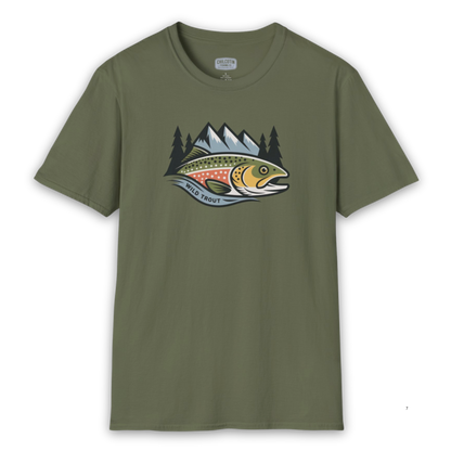 Wild Trout Fishing Adventure T-Shirt – Angler & Outdoor Fishing Tee