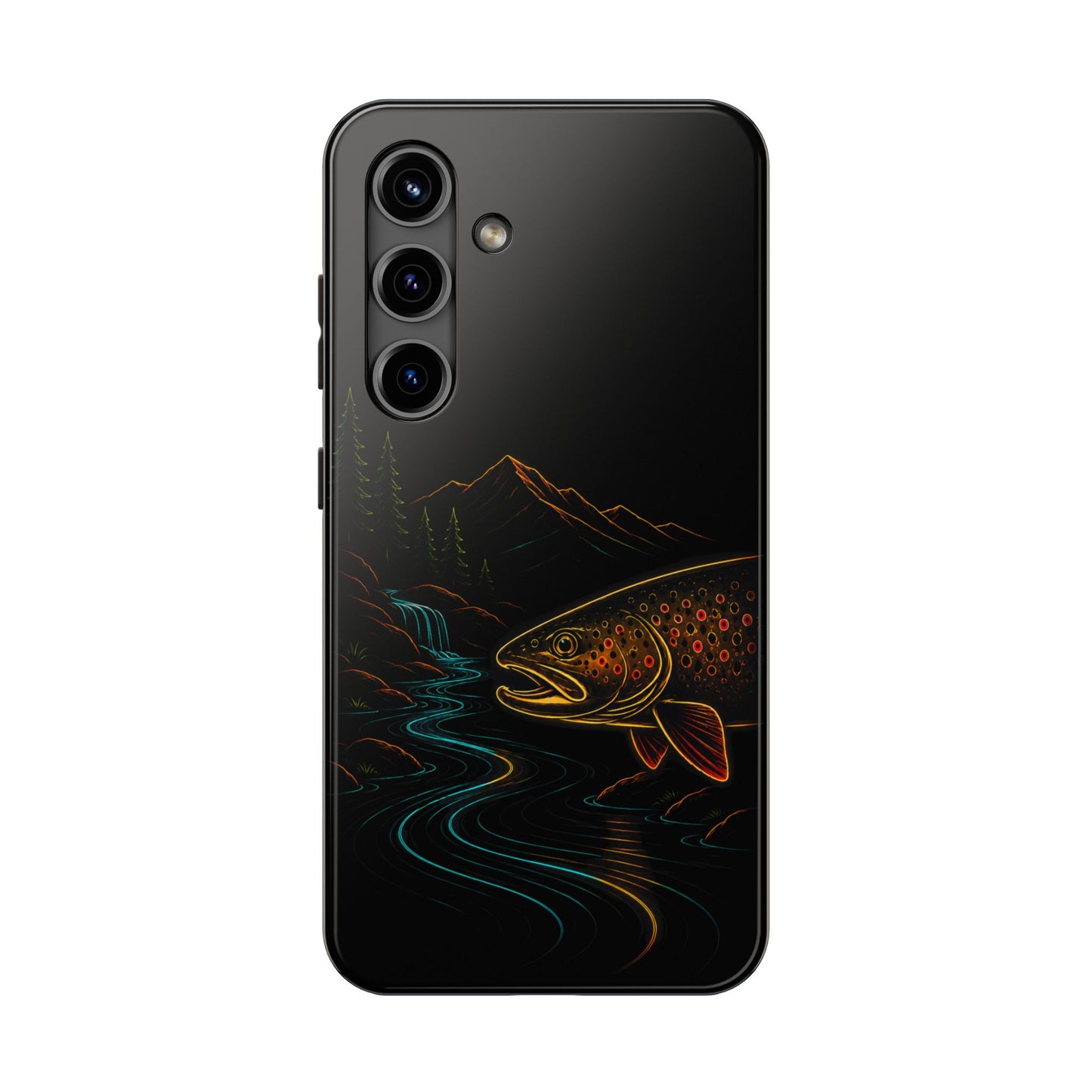 Brown Trout Neon Wilderness Tough Phone Case