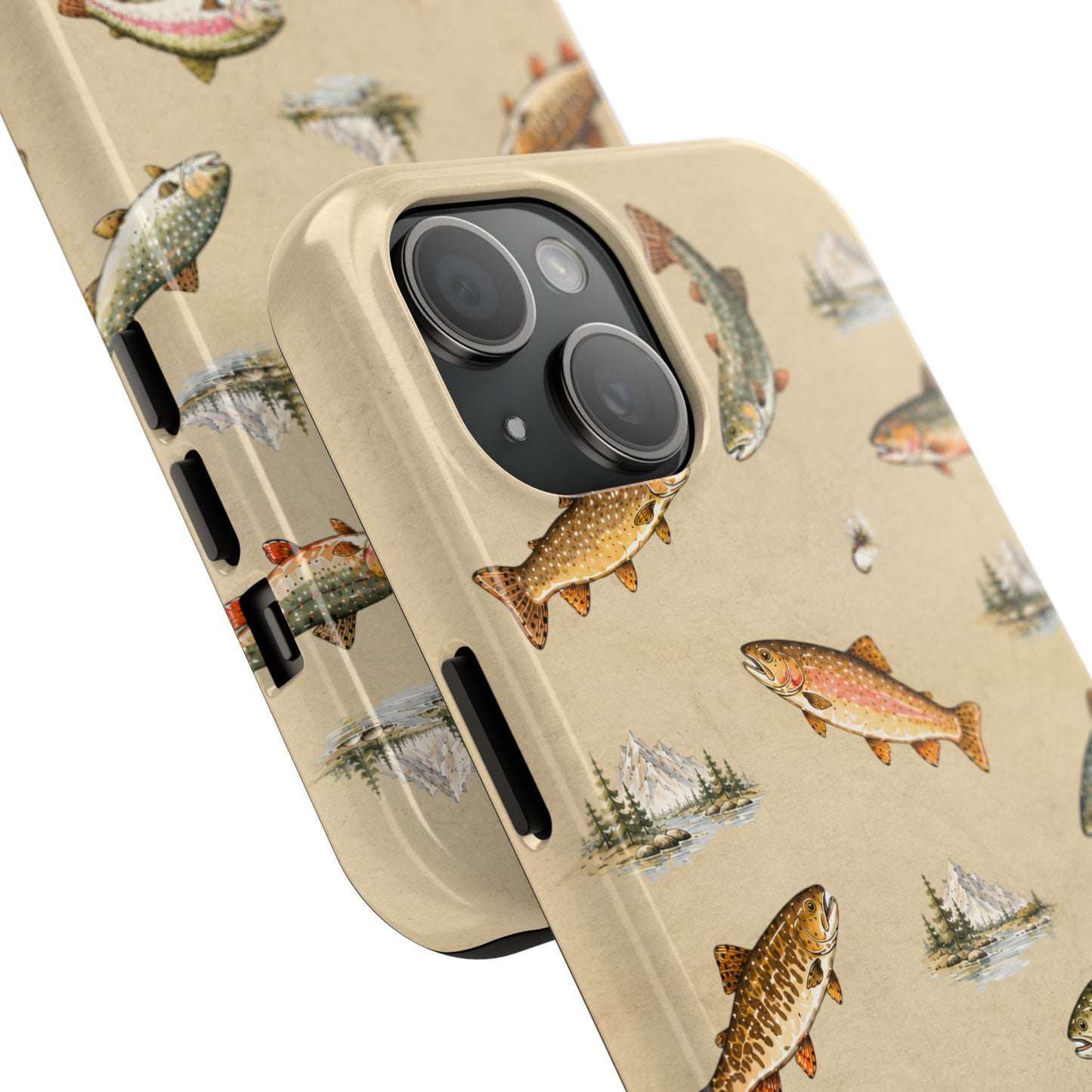 Vintage Trout Pattern Phone Case