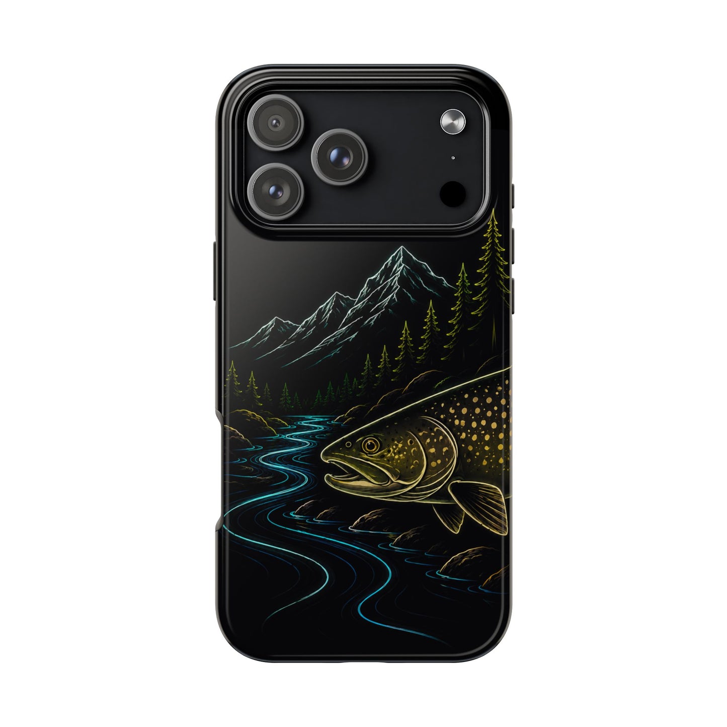Lake Trout Neon Wilderness Tough Phone Case