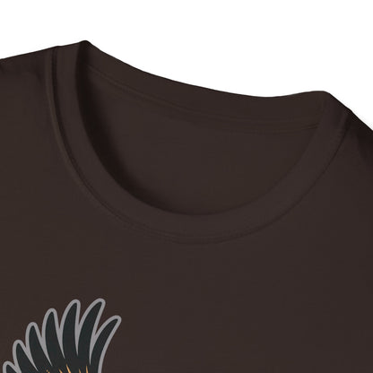 Eagle Trout Hunter Graphic Tee, Fishing Shirt, Unisex Softstyle T-Shirt, Gift for Anglers, Fishing Enthusiast Apparel