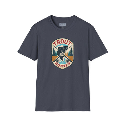 Trout Hunter Tee – Retro Fishing Shirt for Anglers & Outdoor Adventures