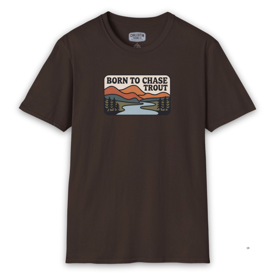 Born to Chase Trout Retro Tee
