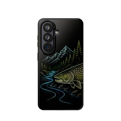 Lake Trout Neon Wilderness Tough Phone Case