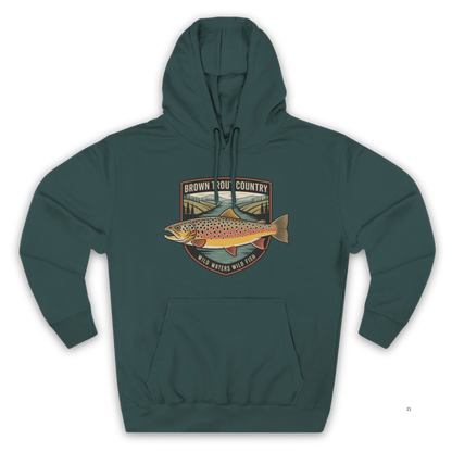Brown Trout Country Hoodie – Angler Fishing Apparel
