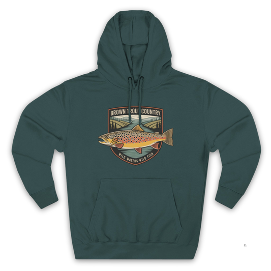 Brown Trout Country Hoodie – Angler Fishing Apparel