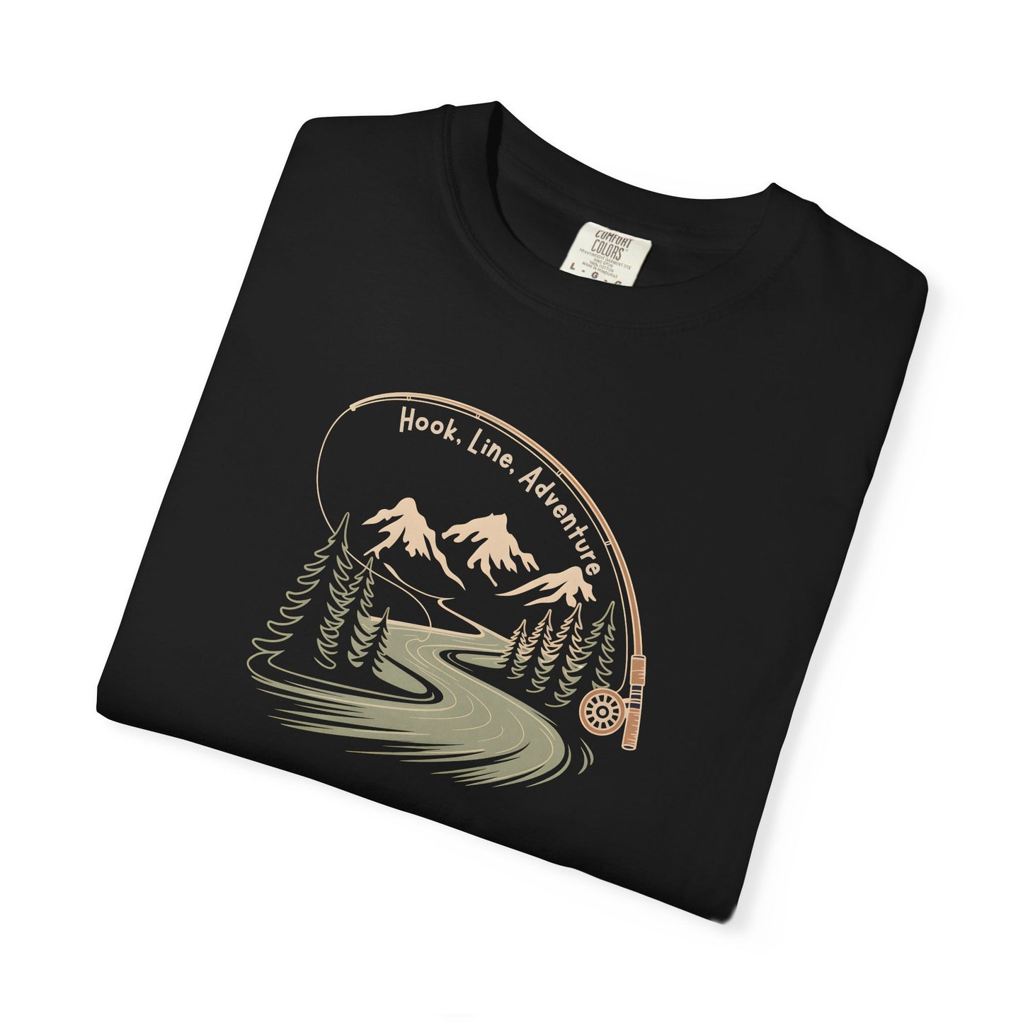 Adventure Road T-Shirt — Scenic Mountains & Trees Design (Home, Love, Adventure)