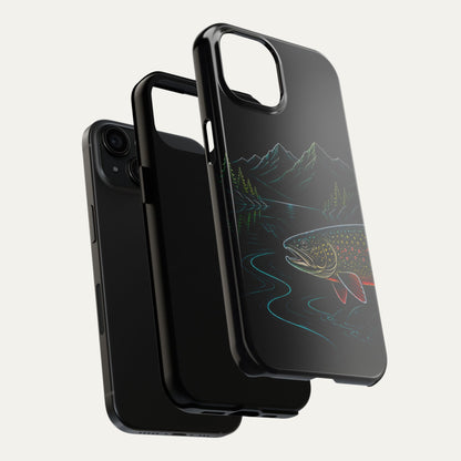Brook Trout Neon Wilderness Tough Phone Case
