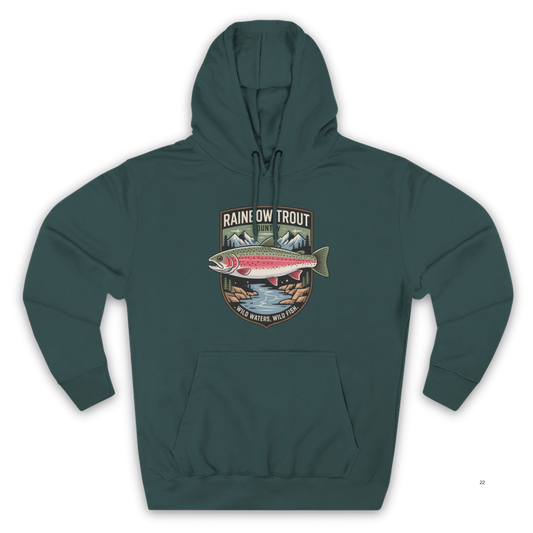 Rainbow Trout Country Pullover Hoodie for Anglers