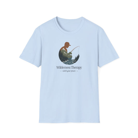 Wilderness Therapy T-Shirt | Relaxing Fishing Tee | Perfect Gift for Nature Lovers, Outdoor Enthusiasts, Father's Day, or Casual Wear