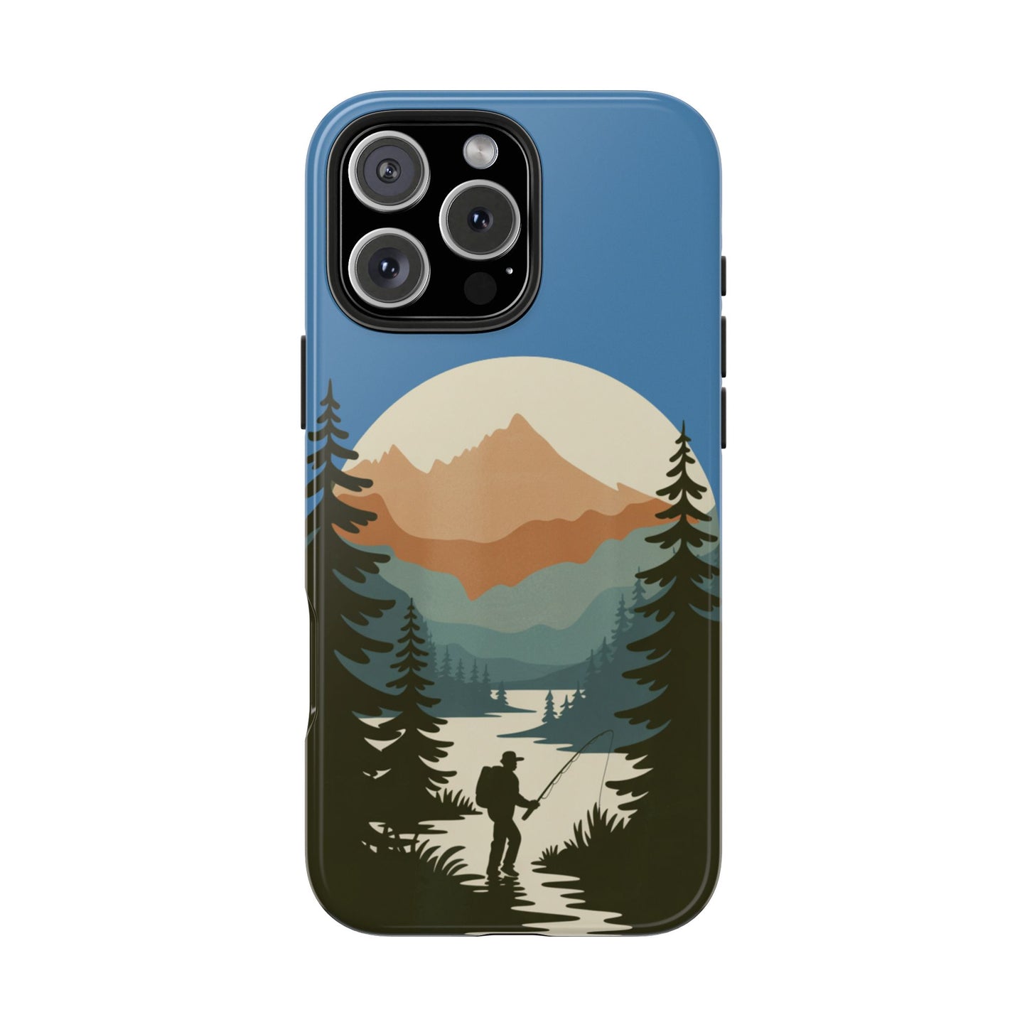 Fishing in The Mountains Tough Phone Case