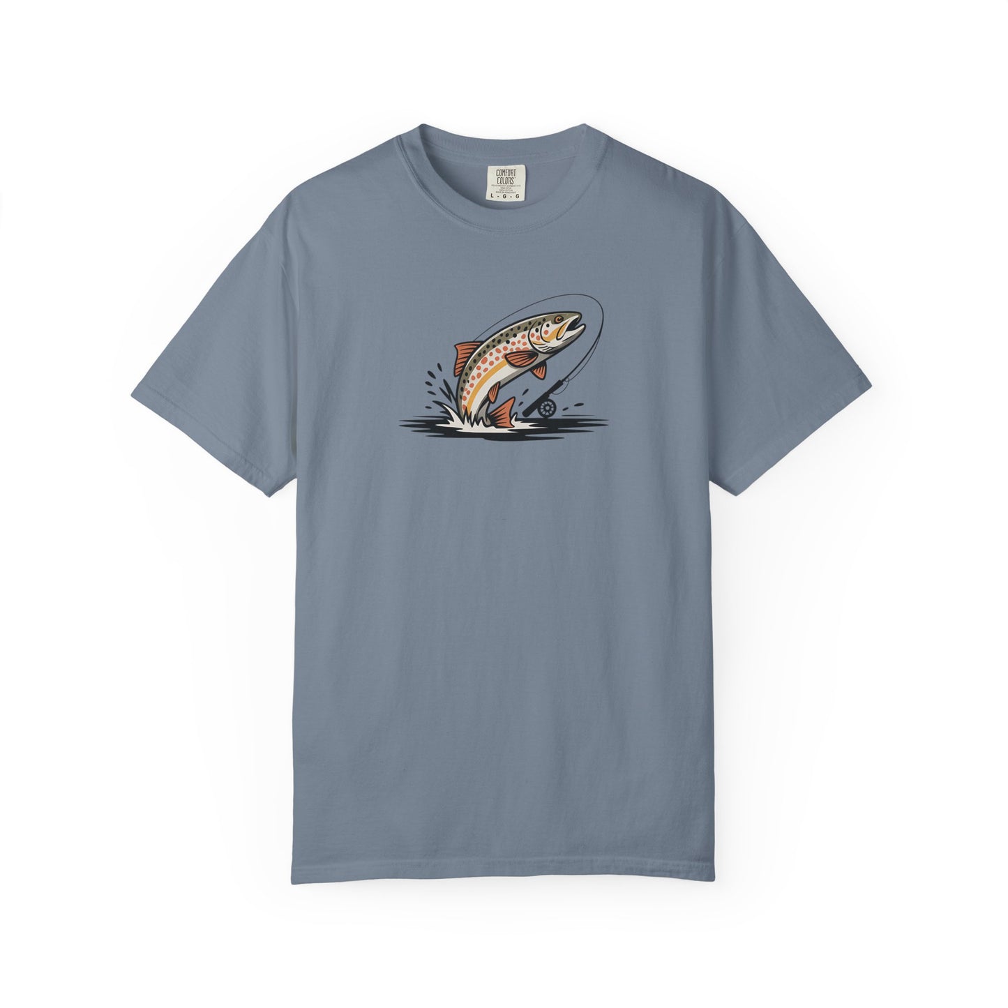 Trout Leap Graphic T-Shirt — Vintage Fishing Tee for Anglers