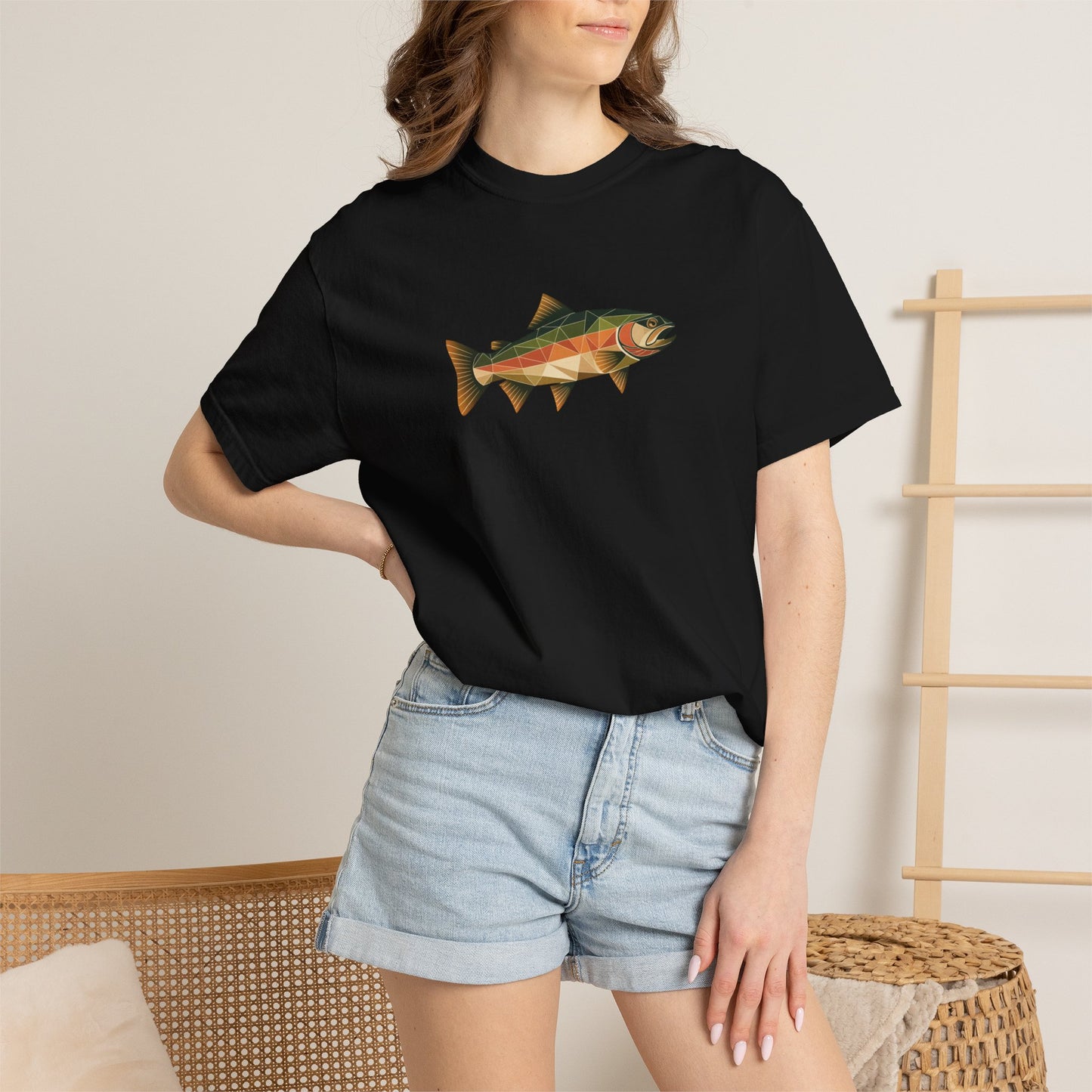 Trout Fishing T-Shirt – Abstract Trout Design Tee