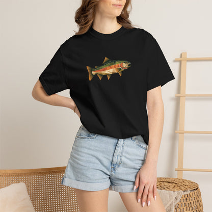 Trout Fishing T-Shirt – Abstract Trout Design Tee